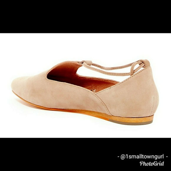 Seychelles Lace-up flats Nude NIB/NWT 8 1/2 - Picture 3 of 5